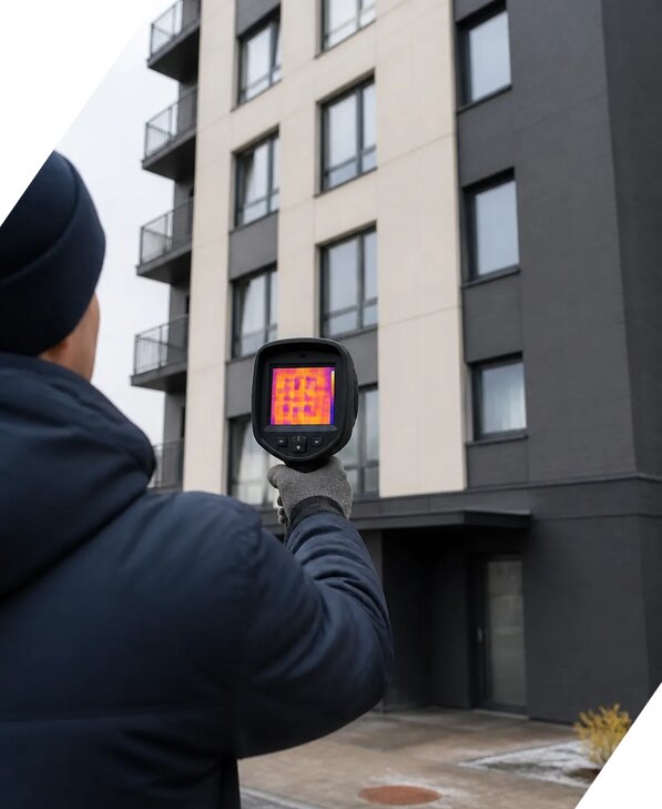 Тепловизионное обследование зданий в Каспийске от 5091 р. | ЭкспертизаРоссия