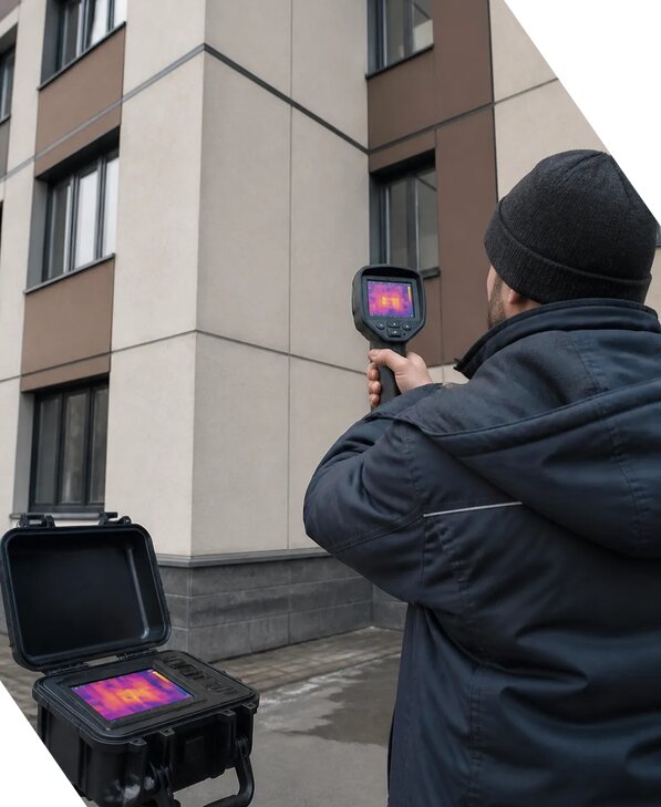 Тепловизионное обследование зданий и сооружений в Каспийске